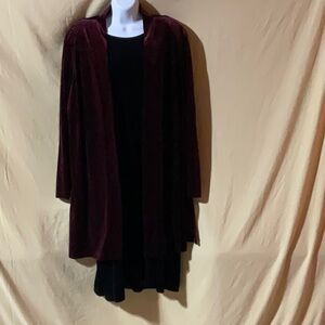 Ronni Nicole II Size 24 Black Dress With Red and Black Jacket